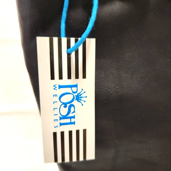 Posh Wellies Riding Style Rain Boots Size 10 - Picture 2 of 5